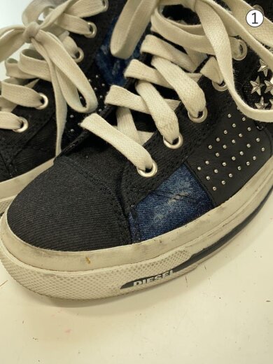 商品画像：ハイカットスニーカー/24cm/BLK 7