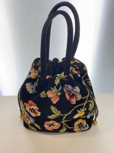 商品画像：ハンドバッグ/--/BLK/花柄 3