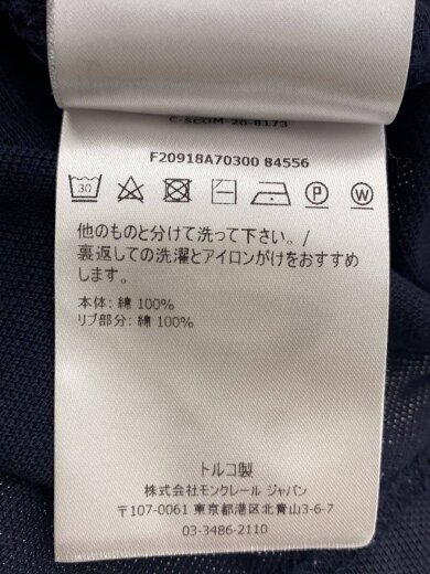 商品画像：ポロシャツ/S/コットン/NVY/無地/F20918A70300// 4