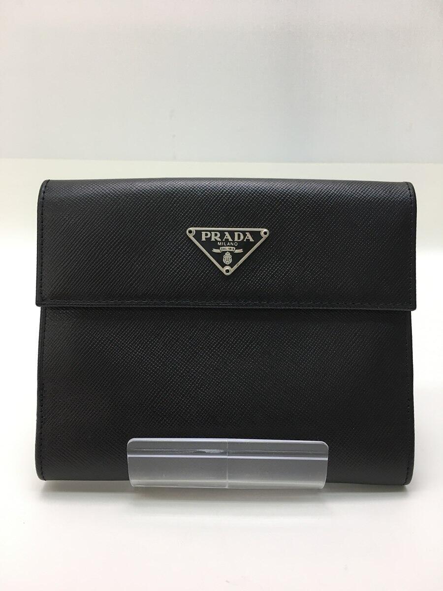 PRADA(プラダ) / 財布/レザー/BLK/無地/レディース/M172A/サフィアーノ/Wホック/セカスト/中古 | 中古品の販売・通販 ...
