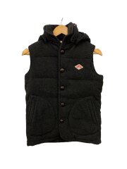 モッサダウンベスト/34/ウール/GRY/無地/JD-8564