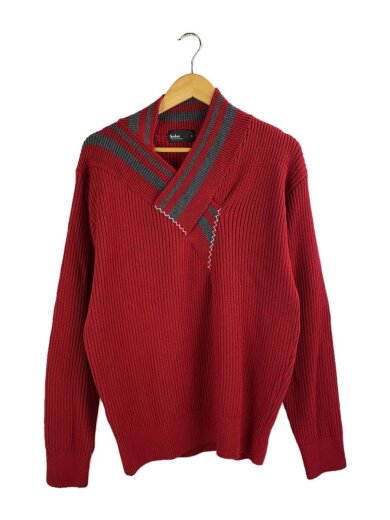 画像：kolorニット・セーター(厚手)/3/ウール/RED/無地/22WCM-N053031