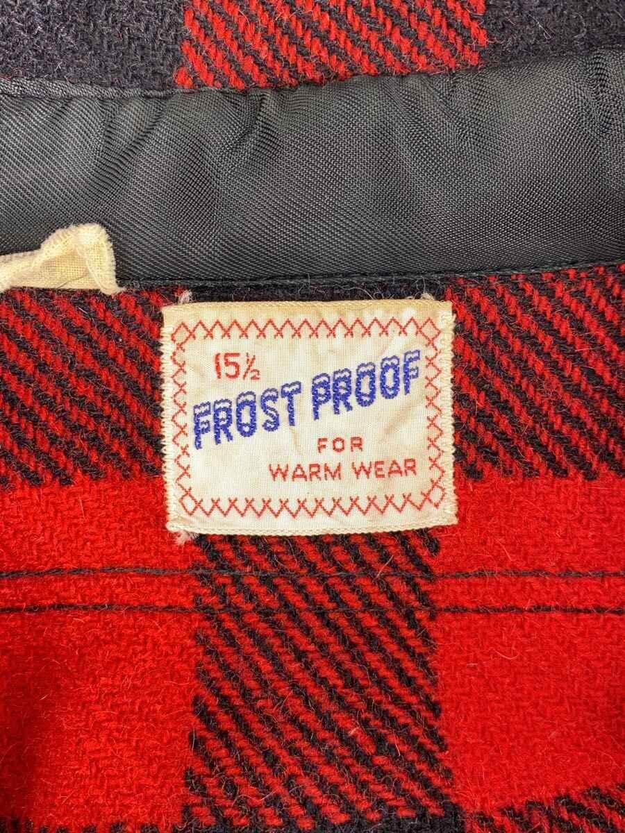Frostproof / 60~70s/ネルシャツ/15 1/2/ウール/RED/チェック