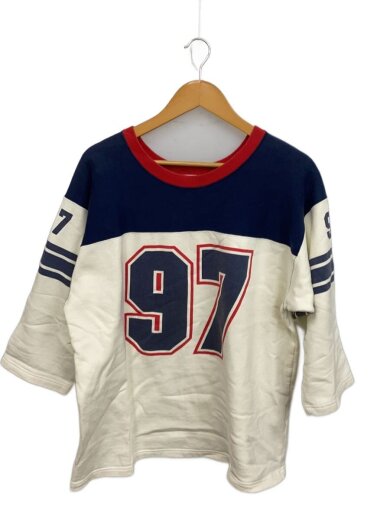 商品画像：フットボールスウェット/L/コットン/WHT 1