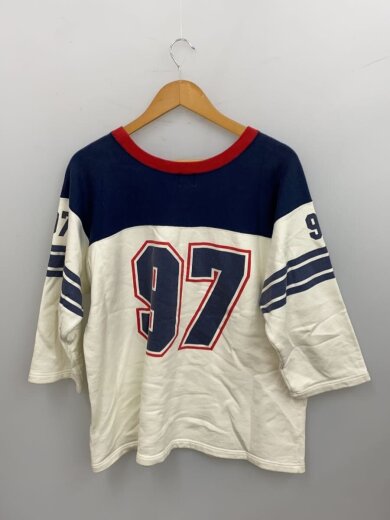 商品画像：フットボールスウェット/L/コットン/WHT 2