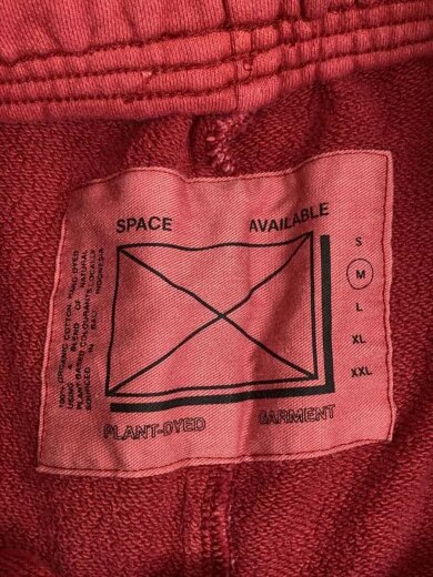 商品画像：SPACE AVAILABLE/ショートパンツ/M/コットン/RED/無地 4