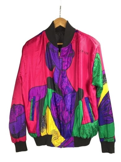 商品画像：70s~/ナイロンジャケット/マルチカラー/総柄/VENUS/PICASO 1