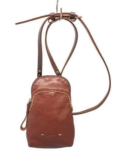 商品画像：スマホショルダー/ショルダーバッグ/レザー/BRW/無地 1