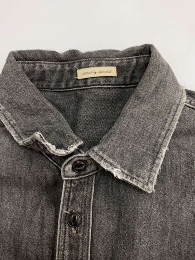 商品画像：長袖シャツ/FREE/コットン/GRY/無地/V3035 6