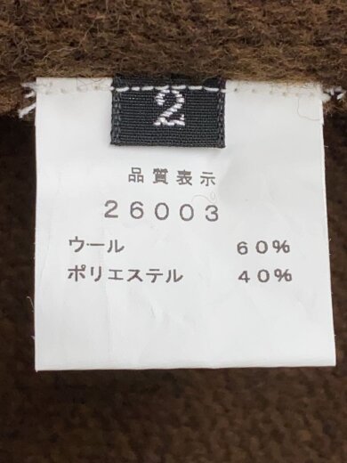 商品画像：ニットコート/2/ウール/BRW/無地/26003 4