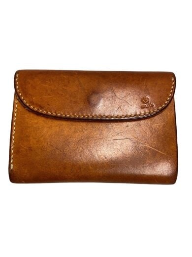 商品画像：2つ折り財布/レザー/BRW/無地/メンズ 1