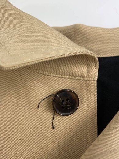 商品画像：ウールギャバジンスタンドカラーコート/S/ウール/BEG/無地/59-09-94-09001 7