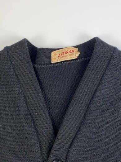 商品画像：50s~/カーディガン(厚手)/ウール/BLK/LOGAN/ 9