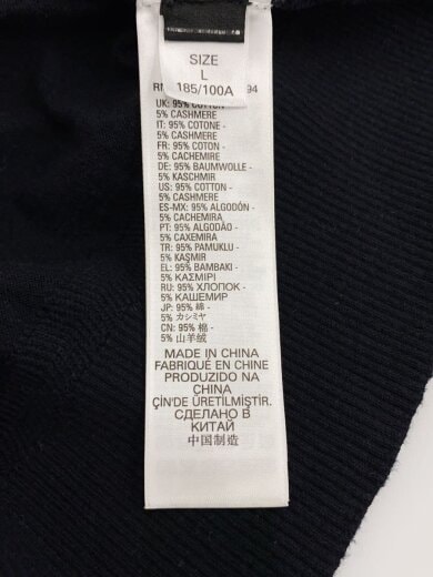 商品画像：カーディガン(薄手)/L/コットン/BLK/無地 5