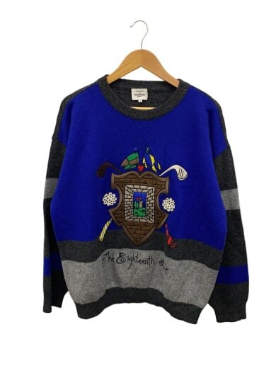 商品画像：ニット・セーター(厚手)/3/ウール/BLU/7912-6301 1