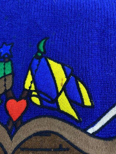 商品画像：ニット・セーター(厚手)/3/ウール/BLU/7912-6301 6