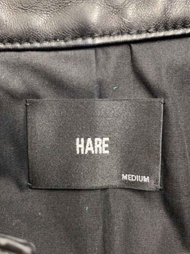 商品画像：レザージャケット・ブルゾン/M/羊革/BLK/無地/HA030003N9 3