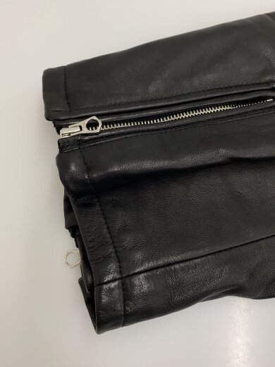 商品画像：レザージャケット・ブルゾン/M/羊革/BLK/無地/HA030003N9 5