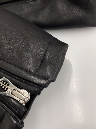 商品画像：レザージャケット・ブルゾン/M/羊革/BLK/無地/HA030003N9 8