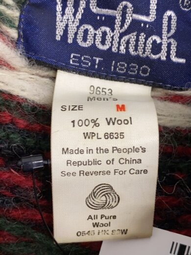 商品画像：80s~/ニット・セーター(厚手)/M/ウール/マルチカラー/総柄 4