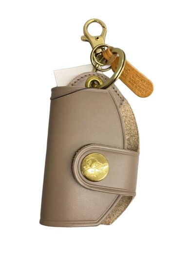 商品画像：キーホルダー/レザー/GRY/無地/レディース/54232-3-09251 1