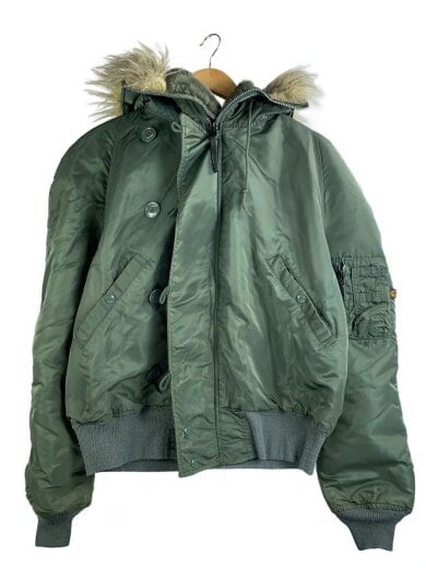 商品画像：90s/フライトジャケット/L/ナイロン/KHK/無地/USA製/N-2B 1