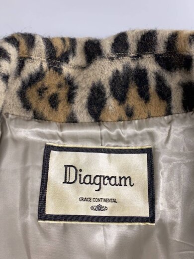 商品画像：コート/38/ウール/BEG/レオパード/3336 1146-0 3