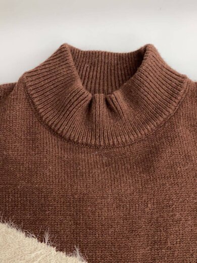 商品画像：ニット・セーター(厚手)/FREE/ナイロン/BRW/HA020986AD 6