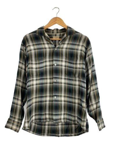 商品画像：推定50s頃~/J.L.Hundson/長袖シャツ/レーヨン/マルチカラー/オンブレCK// 1