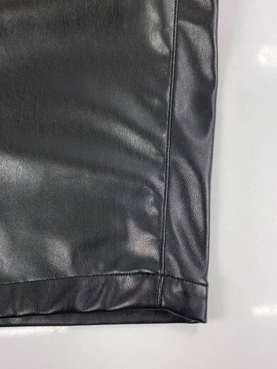 商品画像：24AW/Faux Leather 5Pocket Wide Easy Pants/ボトム/S/ポリエステル/BLK 5