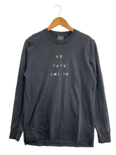 商品画像：長袖Tシャツ/M/コットン/BLK/プリント/252553// 1