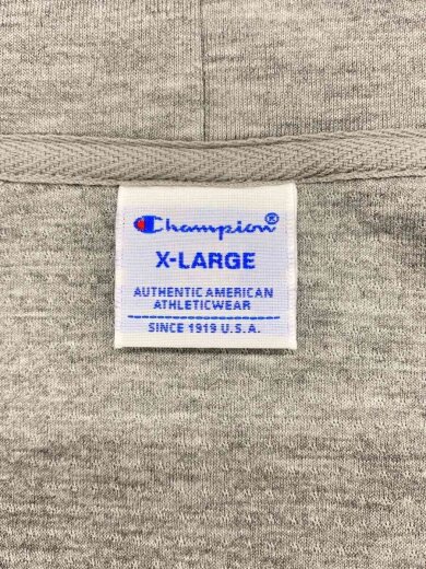 商品画像：ジップパーカー/XL/ポリエステル/GRY/無地/C3-RG101// 3