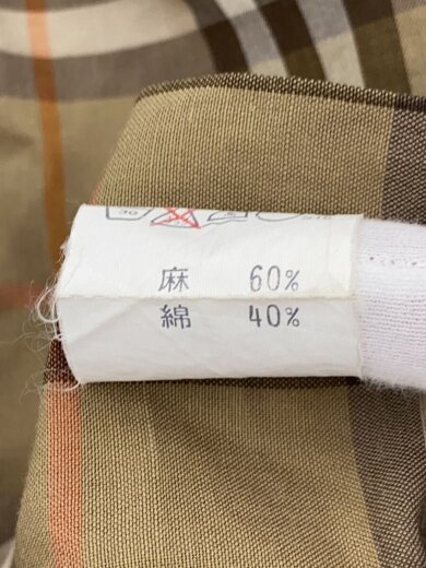 商品画像：半袖シャツ/L/リネン/BEG/チェック/WJ244-136// 4