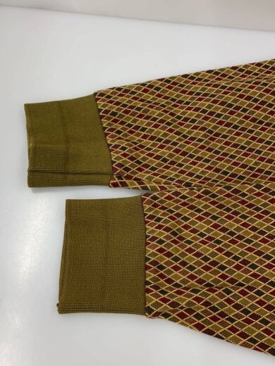 商品画像：ダイヤチェック/長袖ポロシャツ/ポロシャツ/S/コットン/CML/チェック/USA製 5