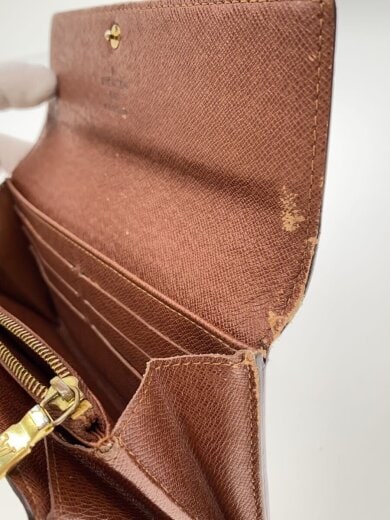 商品画像：1)ポルト・フォイユ・サラ_モノグラム・キャンバス/PVC/BRW/総柄/レディース 7