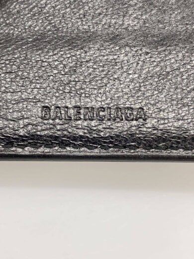 商品画像：3つ折り財布/レザー/BLK/総柄/メンズ/594312 3