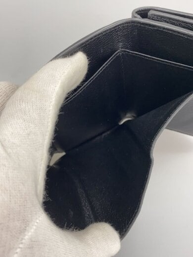 商品画像：3つ折り財布/レザー/BLK/総柄/メンズ/594312 6