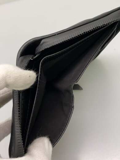 商品画像：2つ折り財布/レザー/BLK/レディース 6