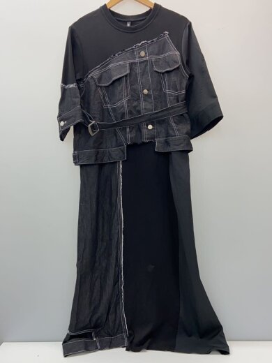 商品画像：長袖ワンピース/0/コットン/BLK/1261-03047 1