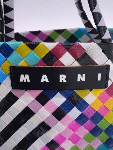 商品画像：カゴバッグ/--/マルチカラー/チェック 5