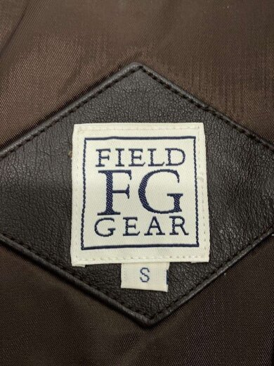 商品画像：FIELD GEAR/レザージャケット・ブルゾン/S/ナイロン/BRW/無地 3