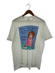 80s/ユーモアT/Tシャツ/XL/ポリエステル/WHT