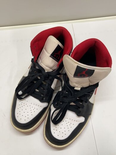 商品画像：AIR JORDAN 1 MID_エアジョーダン 1 ミッド/26cm/WHT 2