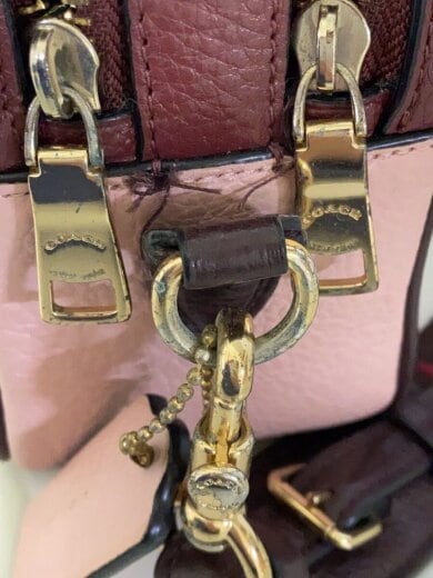 商品画像：ショルダーバッグ/レザー/PNK/無地/D2054 8