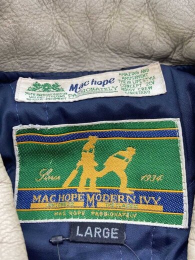 商品画像：レザージャケット・ブルゾン/L/ウール/NVY 3