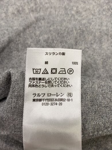 商品画像：半袖シャツ/S/コットン/GRY/無地 4