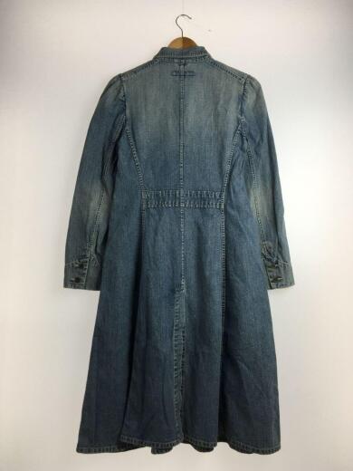 画像：RALPH LAURENデニムロングコート/USED加工/カバーオール/コート/9/デニム/BLU2