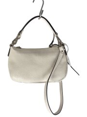 23SS/2WAY/ショルダーバッグ/レザー/WHT