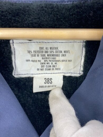 商品画像：80s/ステンカラーコート/38/ポリエステル/NVY/8405-01-041-9774 3