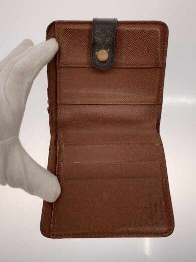 商品画像：コンパクト・ジップ_モノグラム・キャンバス/PVC/BRW/モノグラム/レディース 4